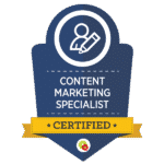 About Us 1 Content Marketing Specialist Badge
