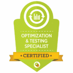 About Us 8 Omptisaztion and Testing Badge